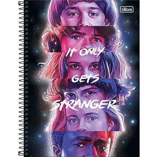 Caderno Universitário 10x1 160 fls C.D. Tilibra - Stranger Things 2