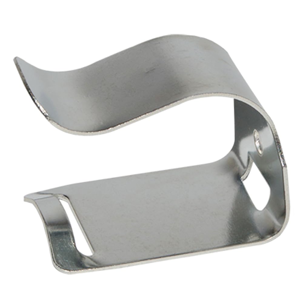 NationalFireSafetyEquipment LLC (100 Pack) Universal Fire Extinguisher Hose Clip For 5 Lb To 30 Lb Fire Extinguishers, Silver