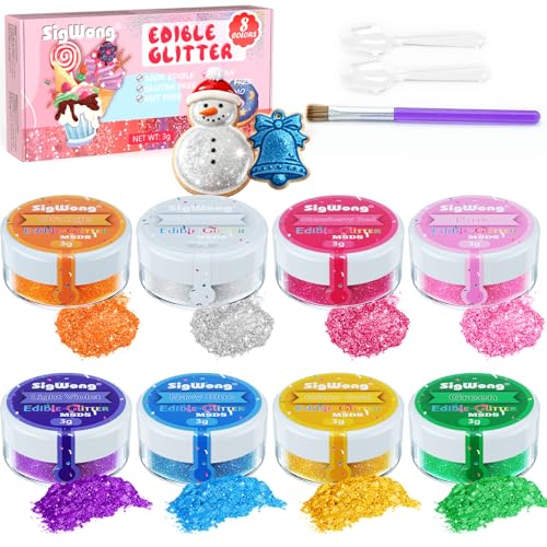 Image of Edible Glitter for Cocktails (Set of 8)