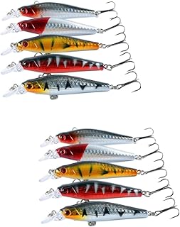 BESPORTBLE 10 Pcs Fishing Lures for bass Floating Fishing Lures Artificial Fishing Lures Deep Sea Baits Fishing Baits Striped bass Comprehensive Bait