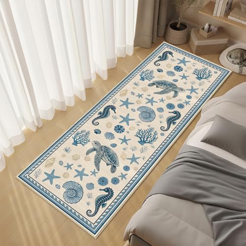Tapete decorativo azul 2'x6' para pasillo miniatura 5
