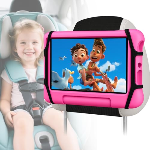 URAQT Soporte Tablet Coche, Soporte Reposacabezas Asiento Trasero para Automóvil 360°Rotación Soporte de Montaje Extensible Compatible con iPad, Switch, Galaxy Tabs y otras tabletas de 7 a 11 pulgadas