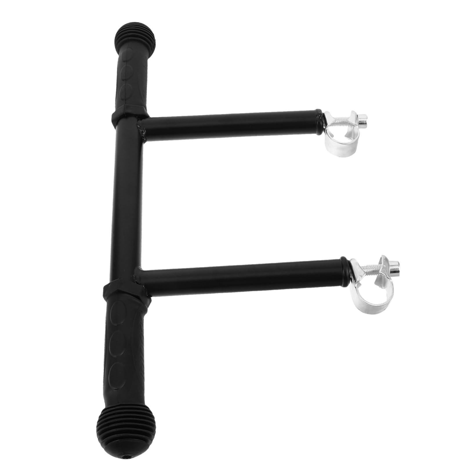 Rallonge de Poignée de Poussette Réglable Boucle 25mm Noir | Hauteur Ajustable, Plastique et Acier Inoxydable, Compatibilité Prams et Stroller, Style Moderne