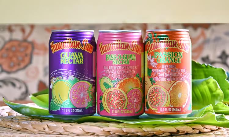 Miniatura 8 de Hawaii Sun - Jugo de frutas tropicales, 11.5 onzas (paquete de 24 latas) (naranja pasión)