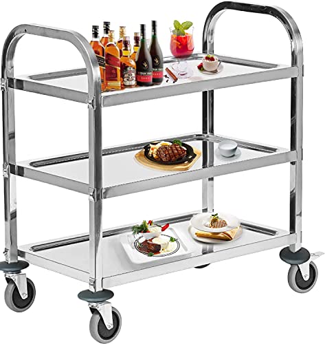 Royal Catering RC-ST910SS Servierwagen Teewagen Küchenwagen