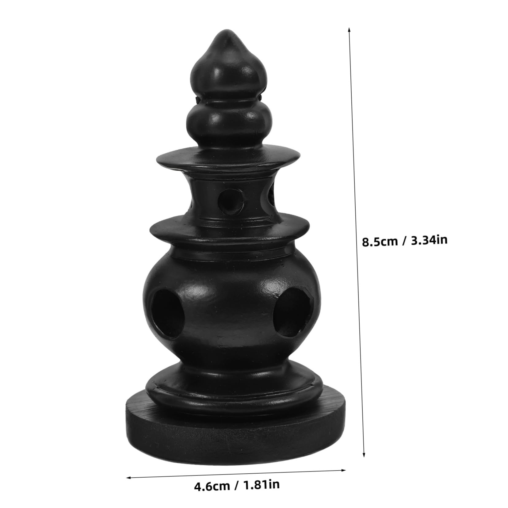 YARNOW Mini Resin Ancient Model Tower Statue for Garden Chinese Art Ornaments Desktop Ornament