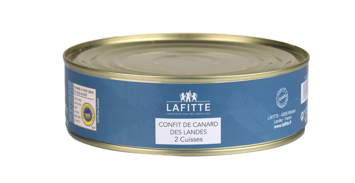 Confit de Pato LAFITTE 2 Piernas 600 g Lata
