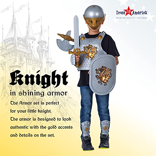 Dress up america knight armor set for kids - medieval shield and helmet playset - royal knight costume dress up for boys 3 Dress up america knight armor set for kids - medieval shield and helmet playset - royal knight costume dress up for boys - image 4