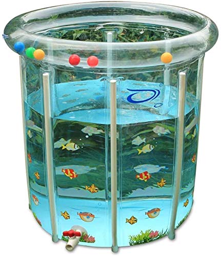 AWJ inflatable pool Child Baby Swimming Pool Infant Inflatable Bath Tub Indoor Adjustable Bracket Swim Bucket Home