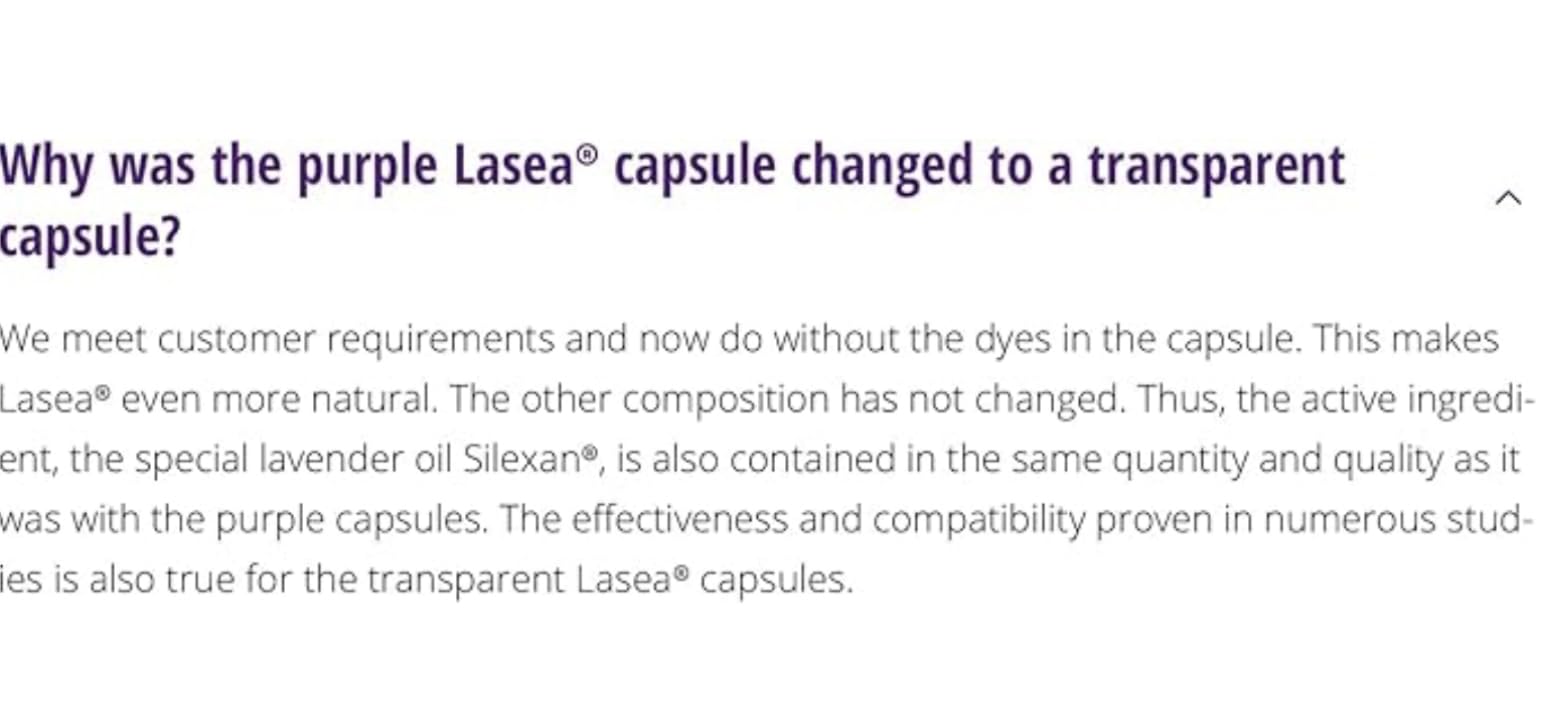 Lasea Liquid Capsules 14ct Silexan Lavender Heals Anxious Thoughts Inner Unrest and Spinning Thoughts