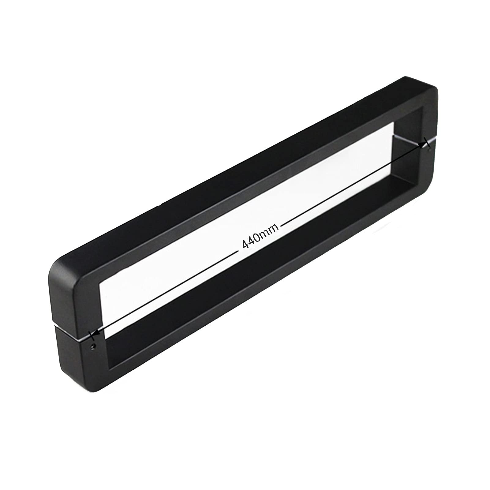 RWRAPS Poignée de Porte coulissante de 15,7/17,3 Pouces, poignée de Porte Push-Pull Noire pour Salle de Douche, Remplacement du Bouton de porte/440 mm (440 mm)