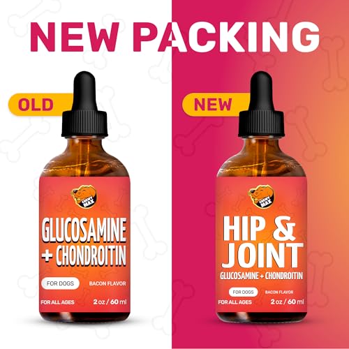 Glucosamine for Dogs | Hip and Joint Supplement | Glucosamine Chondroitin for Dogs | 2 Oz