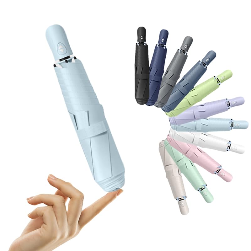 Parapluie pliable ouverture automatique 8 baleines avec protection UV et toile imperméable