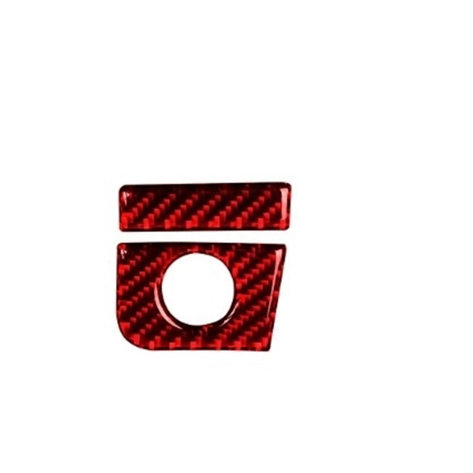 Car Interior Moulding Trim for Mustang GT 2015-2021 Interior Car Co-Pilot Storage Box Switch Panel Cover Trim Stickers Interior Accessories(Red(RHD))