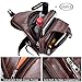 Peicees Leather Sling Bag Mens Crossbody Bag Chest Bag Sling Backpack for Men with USB Charge Port