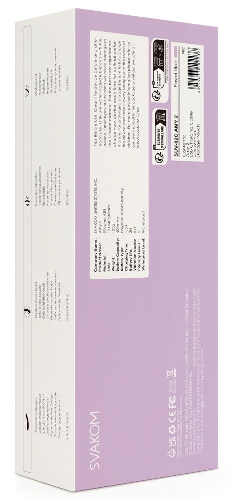 Svakom Amy 2 Vibratore Viola One Size