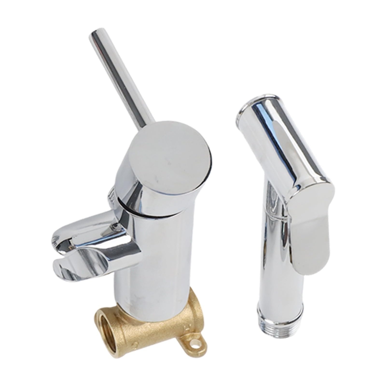 Set di spruzzatori per bidet in lega di zinco con tubo da 1,5 m e valvola angolare, spruzzatore per doccia a pressione regolabile per igiene personale, pulizia degli animali domestici e assistenza