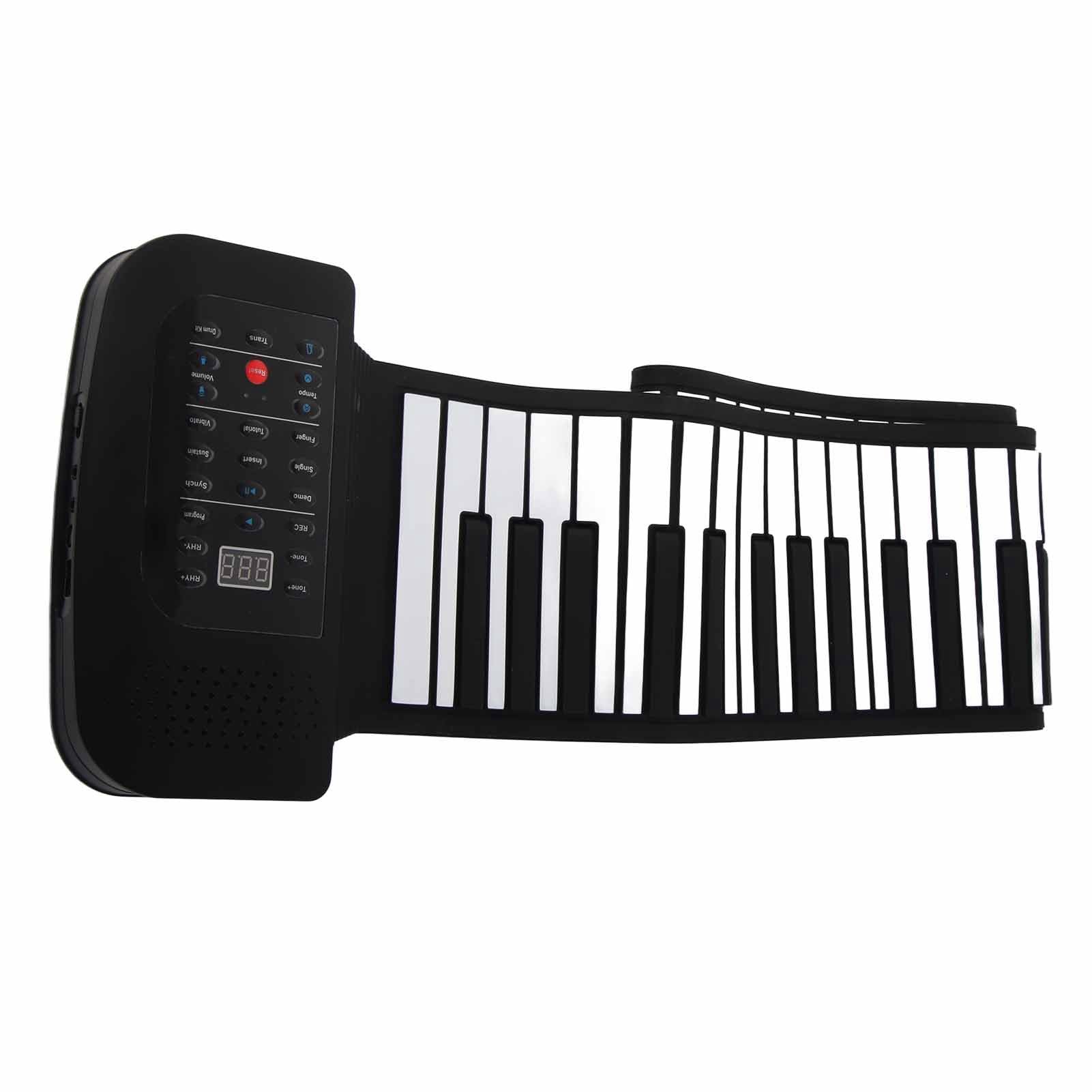 Generic Tastiera di Pianoforte Arrotolabile a 88 Tasti, Regalo Educativo Portatile per Bambini e Principianti, con Batteria Al Litio Ricaricabile e Design Impermeabile, per gli Appassionati di