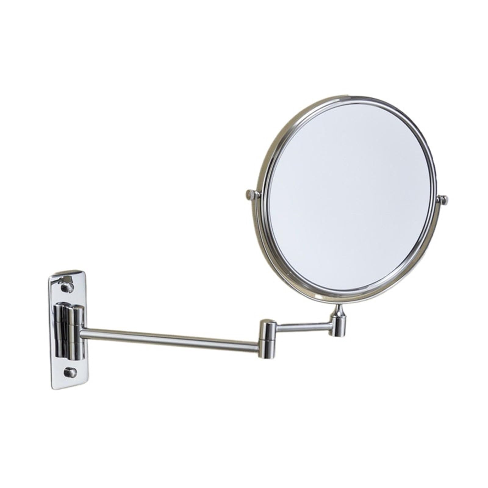 KTMBOHU Full Copper Bathroom Vanity Mirror Double-sided Wall-mounted Folding Mirror Telescopic Mirror Eight-inch Vanity Mirror