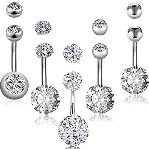 Yeelong Belly Button Ring Belly Rings for Women Belly Button Rings Hypoallergenic 14g Surgical Steel Navel Piercing Jewelry Yeelong Belly Button Ring Belly Rings for Women Belly Button Rings Hypoallergenic 14g Surgical Steel Navel Piercing Jewelry