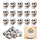JIEBAO 20 Stück Harz Totenkopf Set Mini Totenkopf Figur Mini Schädel Totenkopf Modell Totenschädel Deko Halloween Totenkopf Deko Für Halloween Horror Party/Dekoration Für Halloween