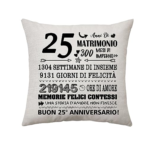 Aconesong 25 Anni di Matrimonio Regali per Coppie 25° Anniversario...