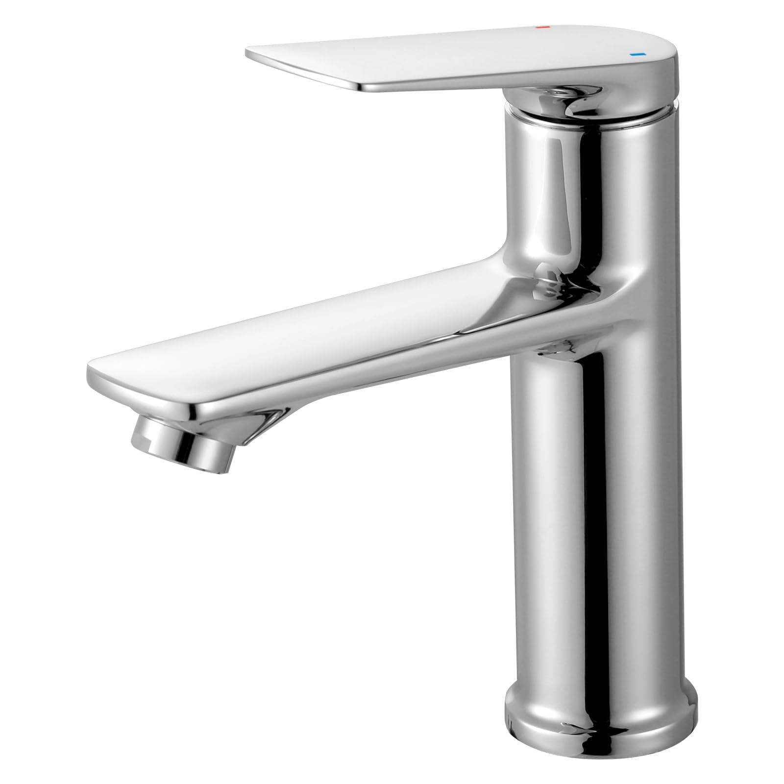 Grifo de baño para lavabo, grifo monomando de alta presión con cartucho de cerámica para baño, grifo de lavabo, níquel cepillado