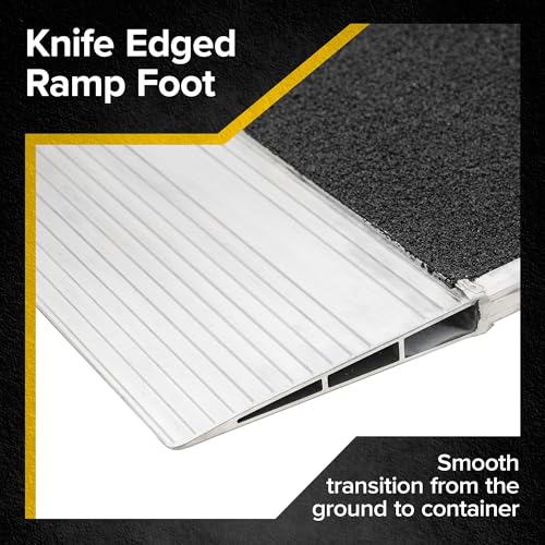 Image of 48 inch x 36 inch HD Ramps Grit-Coat Shipping Container Ramps - 8,000 lb. Capacity
