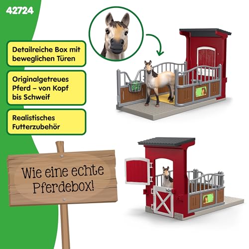 schleich Farm World | Ponybox mit Mustang Stute 42724 | 19 Teile – Ansicht 3