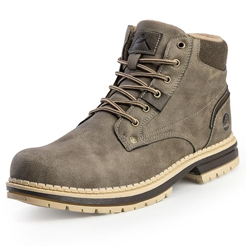 CC-Los Herren Winterschuhe Warm Gefüttert Winterstiefel Herren Leicht Rutschfest Schneestiefel