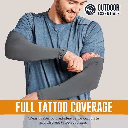 Image of UV Sun Protection Arm Sleeves - UPF 50 Cooling Compression Sleeves for Men & Women - Arm Cover /Protector for Basketball, Voleyball, Golf, Baseball, Football, Running, Cycling & Other Outdoor Sports