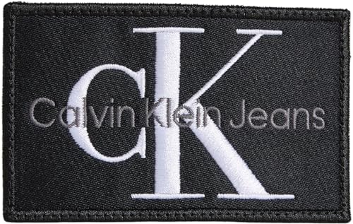 Calvin Klein Herren Hoodie Badge mit Kapuze, Grau (Lunar Rock) ,XS 3