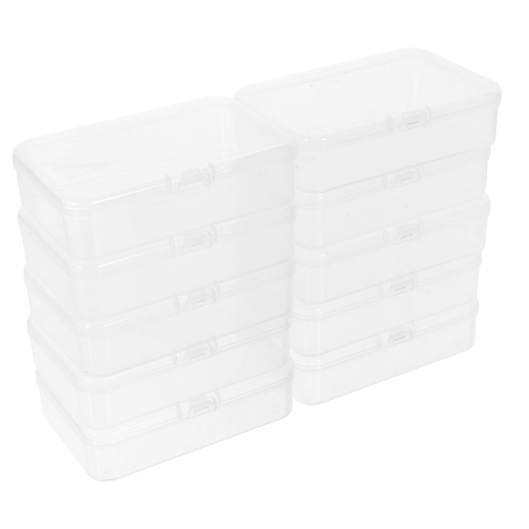 40pezzi Scatole Trasparenti Per Contenitori Rectangolari Per Organizzazione Giocattoli e Custodie Per Poker e