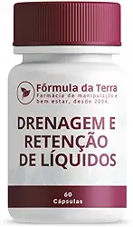 Drenagem e Retenção de Líquidos, Suplemento Natural com Chá Verde e Cavalinha, 60 Cápsulas, para Equilíbrio Corporal e Bem-estar