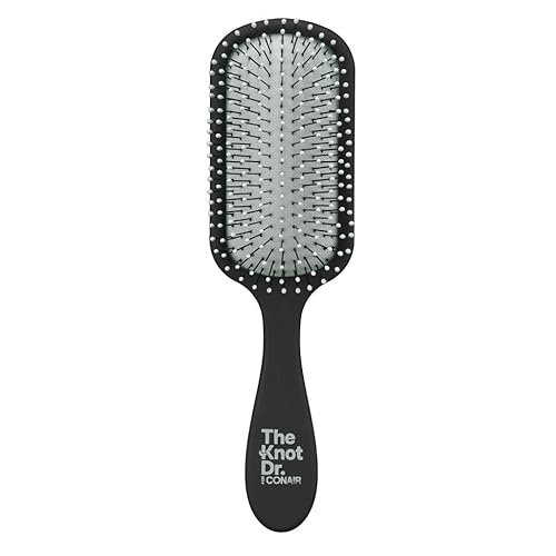 Miniatura 3 de The Knot Doctor for Conair Premium Pro Cepillo desenredante para cabello húmedo o seco en plata, 1 unidad