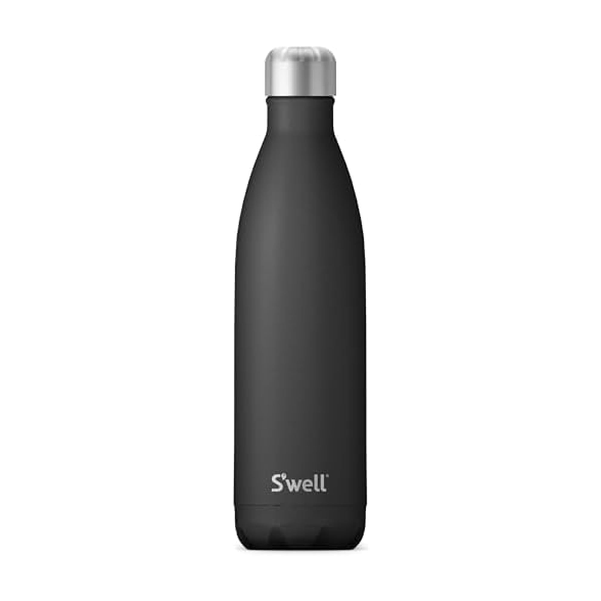 S'wellStainless Steel Water Bottle, 25oz, Onyx, Triple Layered Vacuum Insulated Containers Keeps Drinks Cold for 48 Hours and Hot for 24, BPA Free, Perfect for On the Go
