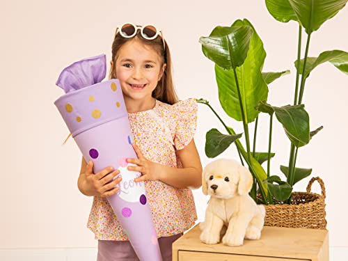 Teddy Hermann 91955 Hund Golden Retriever 25 cm, sitzend, Kuscheltier, Plüschtier mit recycelter Füllung