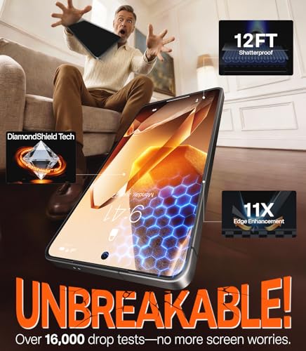 Image of TORRAS Unbreakable for Samsung Galaxy S26 Screen Protector [NO.1 Military-Grade] [12 FT Shatterproof] 9H+ Aerospace Tempered Glass 2 Pack - Touch Sensitivity, Full Coverage, Anti-Scratch, 6.3 inch