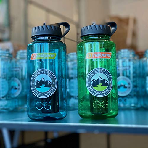 Epic Nalgene OG | Water Bottle with Filter | USA Made Bottle and Filter | Dishwasher Safe | Filtered Water Bottle | Travel Water Bottle | BPA Free Water Bottle | Removes 99.99% Tap Water Impurities - Thumbnail 5