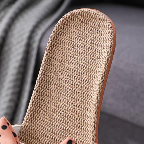 xsby Summer House Slippers for Women with Arch Support Breathable Waffle Cotton Indoor Slippers Slip on Open Toe Home Shoes3