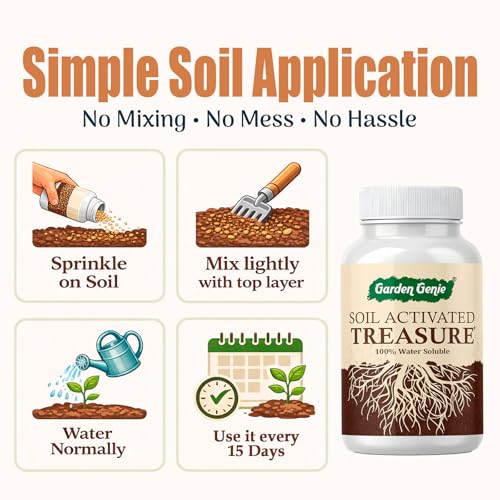 Image of Garden Genie Soil Activated Treasure - Soil Activator for Plants, 100g