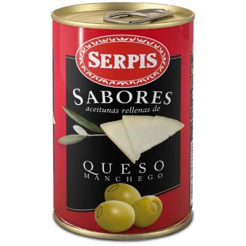 Serpis Manzanilla Green Spanish Olives Stuffed with Manchego Cheese (4.59 oz. (Pack of 1)) Cover