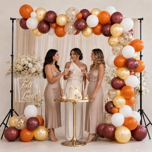 Image of Burnt Orange Brown Balloon, 12Inch Fall Balloon for Autumn Party Decoration