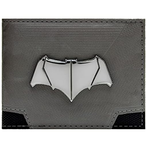The Dark Knight Batman Dawn of Justice Batsuit Emblema Metálico Billetera/Cartera Bifold Porta-ID & Tarjetero, Plata | Ya disponible en tu tienda friki favorita! En mundofriki.es!