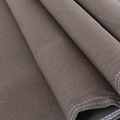 Toile transat vendue au mètre linéaire, largeur 43 cm, Uni Taupe - pour transat ou meubles d'extérieur (toile uniquement - 1 mètre)