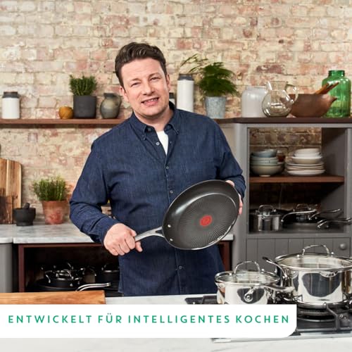 Tefal Jamie Oliver Cook's Direct On Wokpfanne, 28 cm, langlebige Antihaftversiegelung, Thermo-Signal, genieteter Griff, induktionsgeeignet… – Ansicht 4