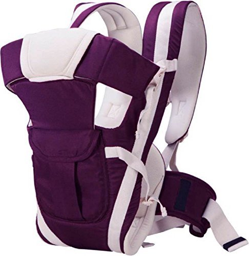 Ineffable Baby Carrier Cum Kangaroo Bag Comfortable Support with Belt (Purple, Front Carry Facing Out)-picture-32
