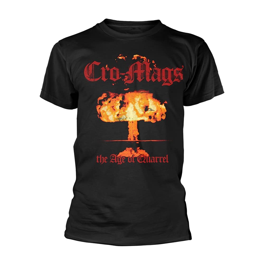 Cro-Mags T Shirt The Age of Quarrel Band Logo Official Mens Black