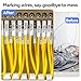 4 Pack HSe-211 Heat Shrink Label Replacement for Brother P-Touch Heat Shrink Tubing Label HSe211 5.8mm Black on White Heat Shrinktubes Compatible with Brother PTD450 PT-D400 PT-D600 PT-E300 PT-E500