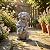 Lavezee Solar Garden Decor Dog Statues Outdoor, Dog Garden Statue 9.8‘’ for Yard Decorations Outdoor, Ideal Gifts for Mom Dad Dog Lovers Birthday Housewarming Present